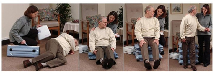 Helping Elderly Disabled Get Up After A Fall, Emergency Lifting Cushion For Falls.