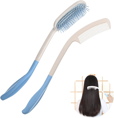 Hair Care Tips For Disability: Long-Handled Hair Comb And Brush